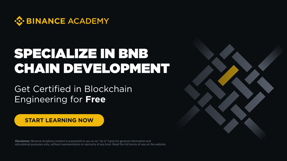 Binance Academy spiľno z BNB Chain zapuskaje navčaľni programy dlja rozrobnykiv BNB Chain  
